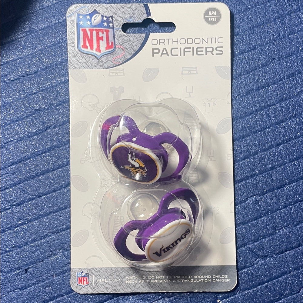 NFL Minnesota Vikings Baby Pacifier Duo - Purple and Gold